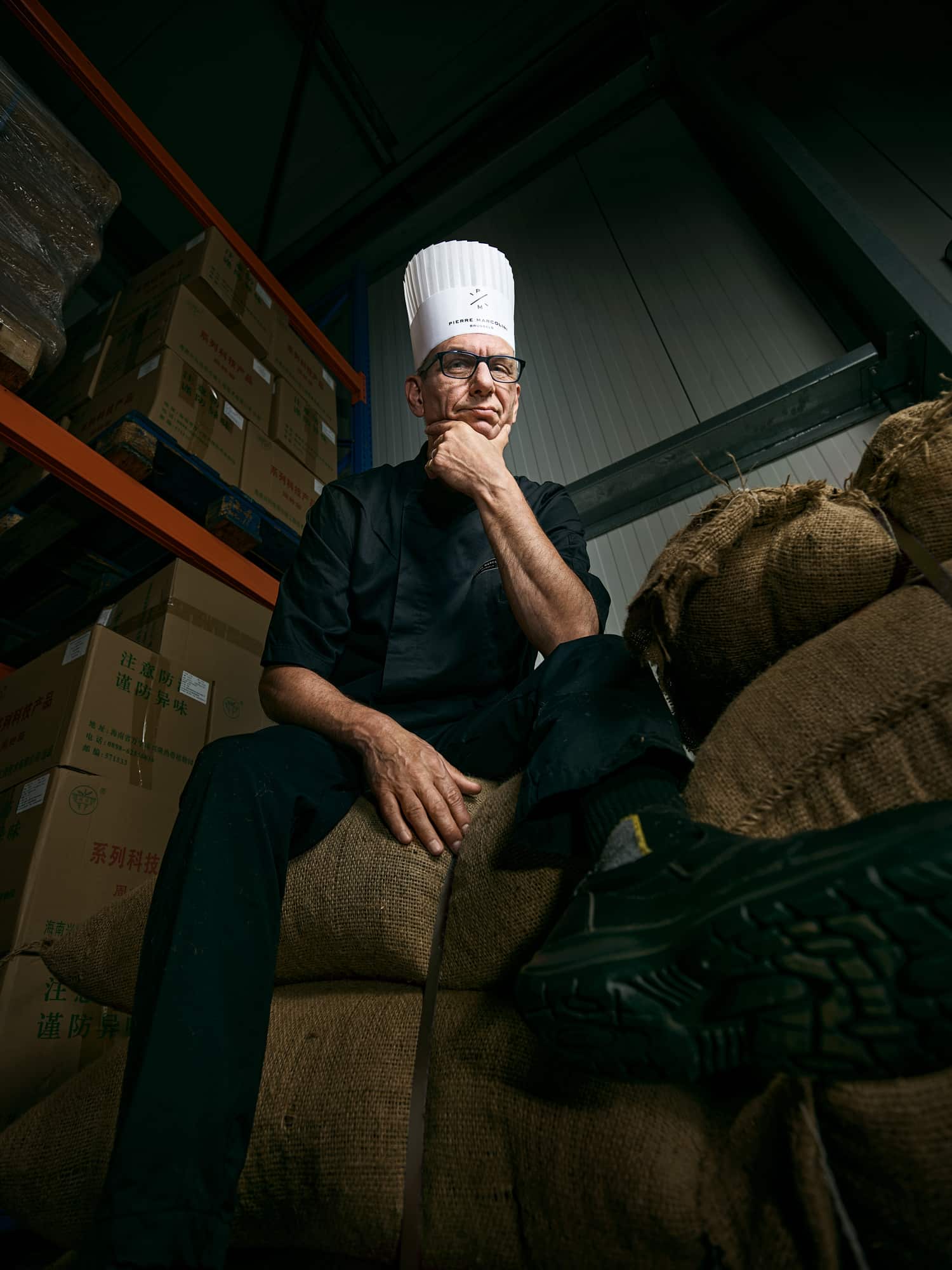 Shooting photo avec notre client Pierre Marcolini