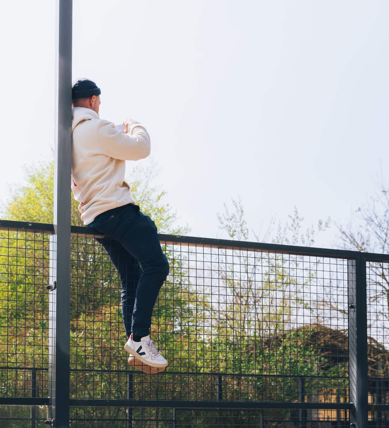 Photo de Martin Govaerts pendant un shooting pour Waca sports à Wavre