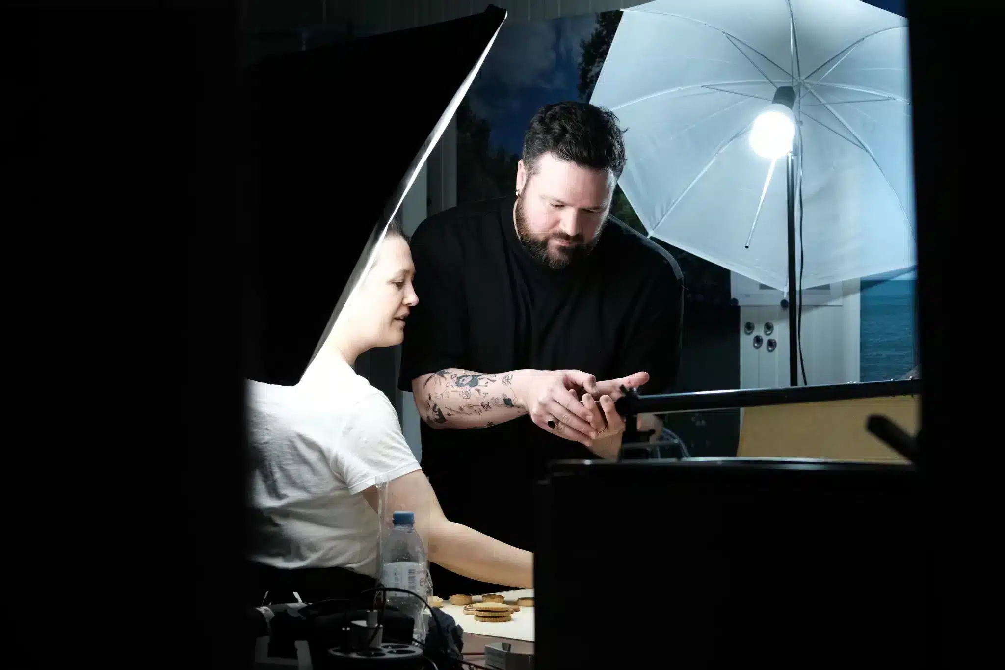 Shooting Nicolas Arnaud pour les réseaux sociaux avec Enzo, notre graphiste