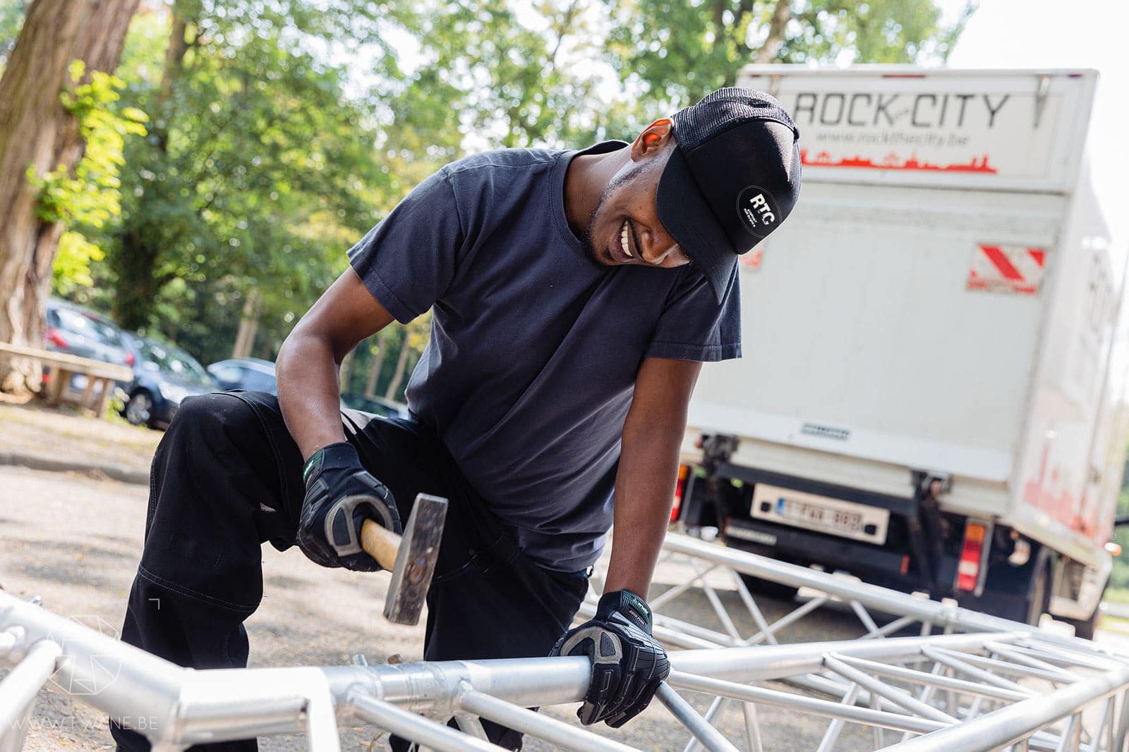 Photo de jobiste Rock The City avec la nouvelle identité graphique.